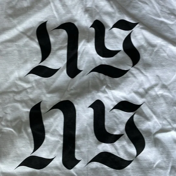Saturdays New York City White Brand Tee Tshirt NY Script men size M - Picture 9 of 12